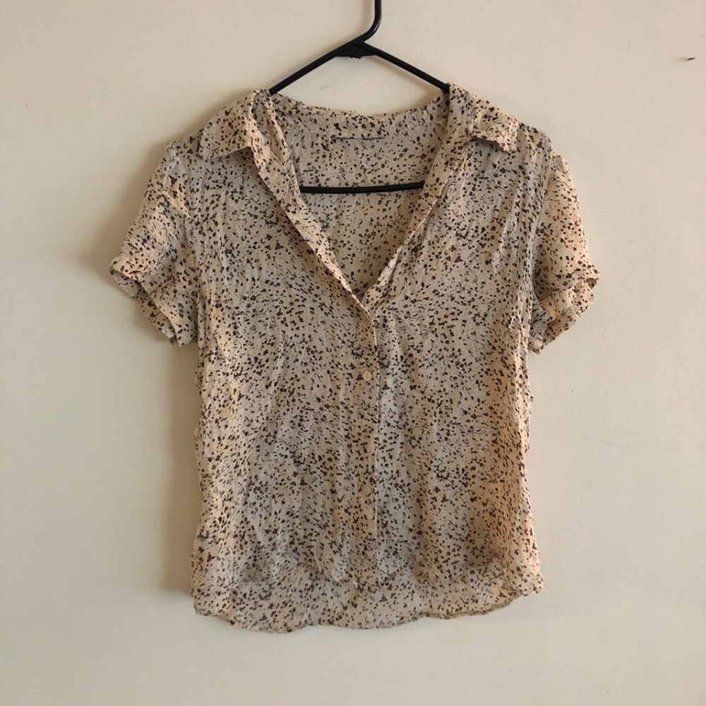 Flower Print Button Up Shirt